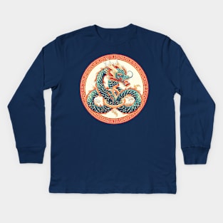 Dragon Festival: Lunar Celebration, Festive Art, and Asian Traditions Kids Long Sleeve T-Shirt